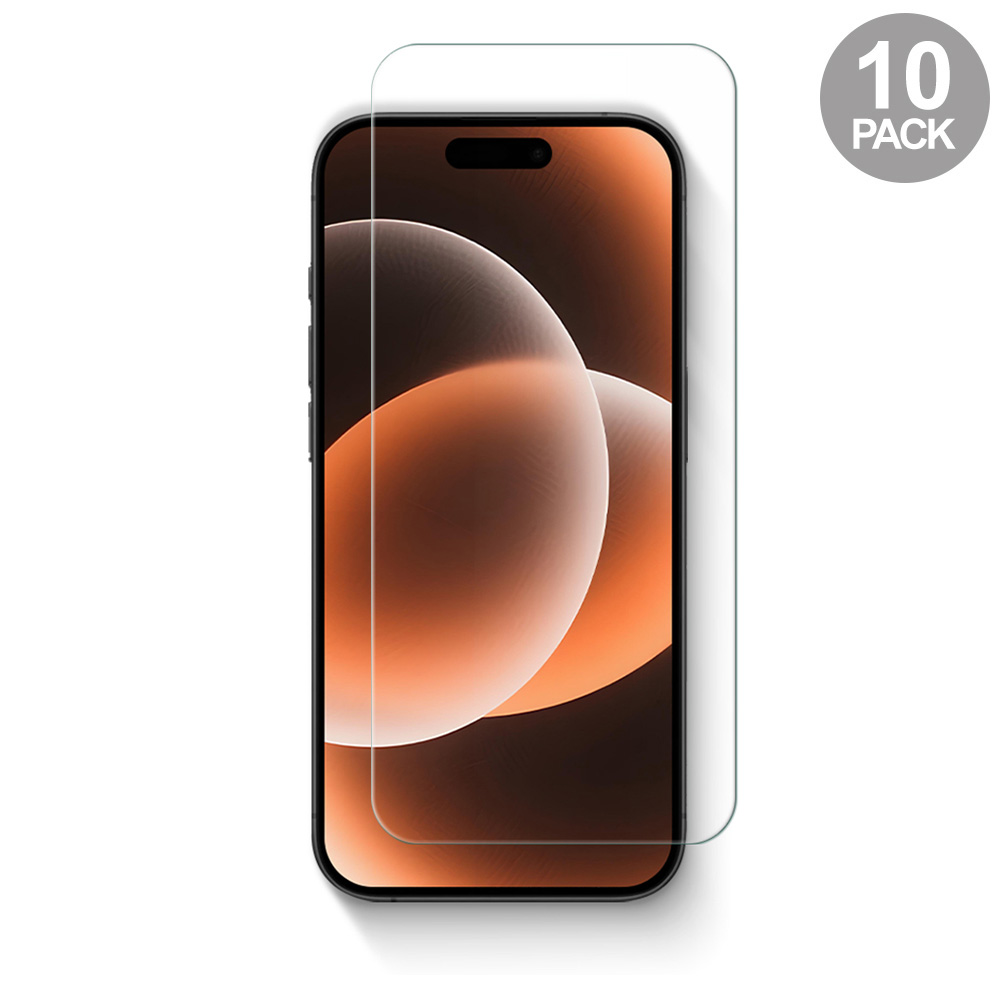 Uolo Shield Glass Bulk 10 Pack with Alignment Tray, iPhone Air